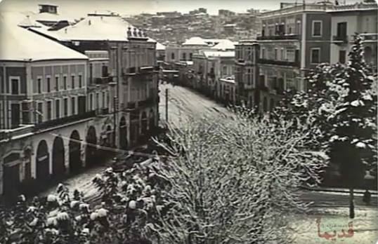 الثلوج في طرابلس 3 كانون الثاني 1943